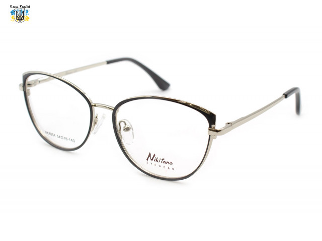 Круглі металеві окуляри для зору Nikitana 8854